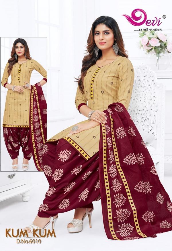 Devi Kum Kum Patiyala Vol-6 Cotton Designer Exclusive Dress Material